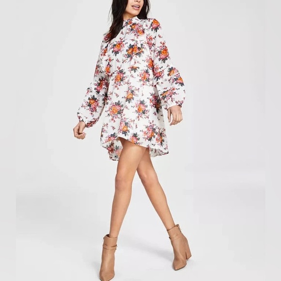 NWOT KIT + SKY PRINTED FLORAL DRESS. FLOWY - JRS XL - Picture 1 of 4